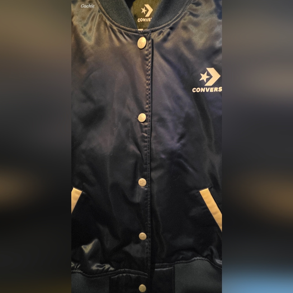 Converse Navy Bomber Jacket with White Accents